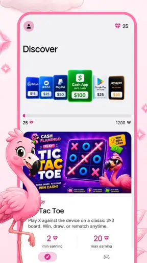 Cash Flamingo: Games & Rewards screenshot