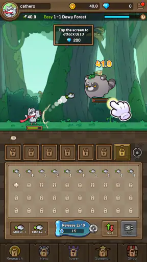 Cat Hero : Idle RPG screenshot
