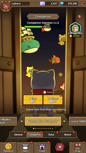 Cat Hero : Idle RPG screenshot