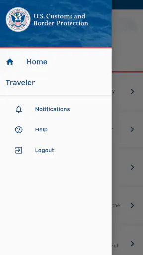 CBP Link screenshot