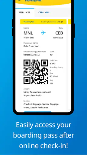 Cebu Pacific screenshot
