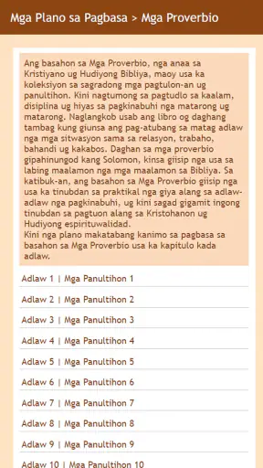 Cebuano and English Bible screenshot