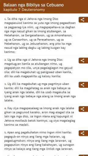 Cebuano and English Bible screenshot