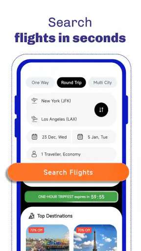 Cheap Flights Ticket Booking screenshot