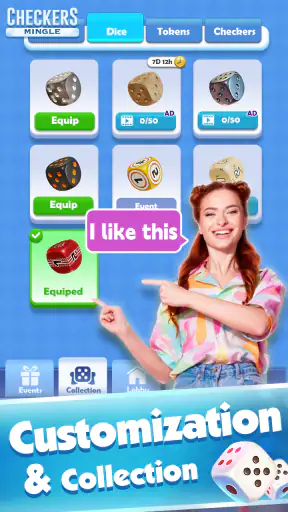 Checker Mingle: Online Board screenshot
