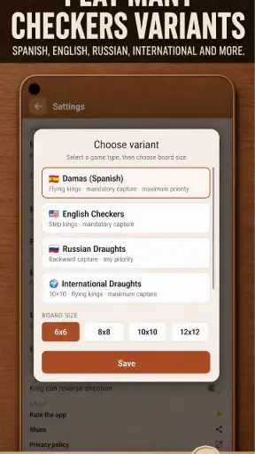 Checkers – Damas - Draughts screenshot