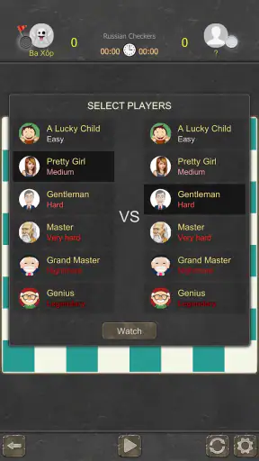 Checkers - Two Players screenshot