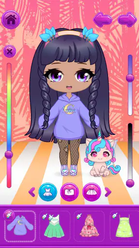 Chibi Dress Up Beauty Salon screenshot