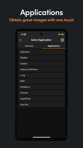 Clarius Ultrasound App screenshot