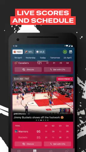 ClutchPoints – NBA, NFL, MLB screenshot