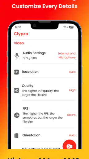 Clypzo: Screen Video Recorder screenshot
