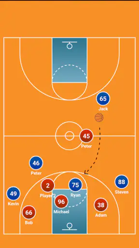 Coach Tactic Board: Basketball screenshot