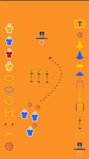 Coach Tactic Board: Basketball screenshot
