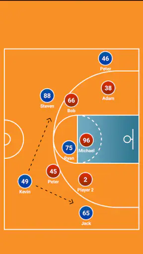 Coach Tactic Board: Basketball screenshot