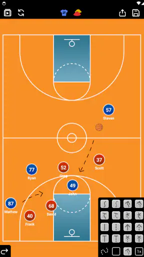 Coach Tactic Board: Basketball screenshot