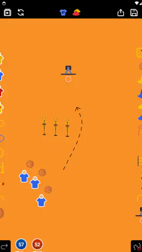 Coach Tactic Board: Basketball screenshot