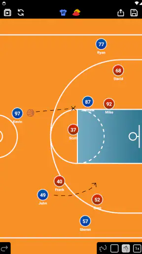 Coach Tactic Board: Basketball screenshot