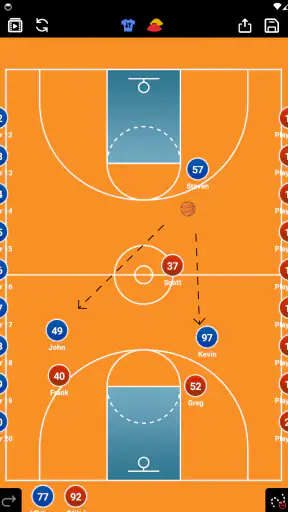 Coach Tactic Board: Basketball screenshot