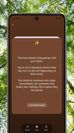 Comforting Cards screenshot