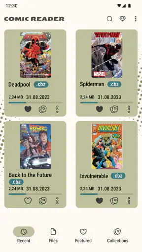 Comic Book Reader (cbz/cbr) screenshot
