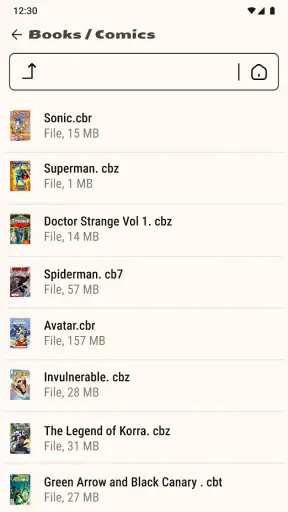 Comic Book Reader (cbz/cbr) screenshot