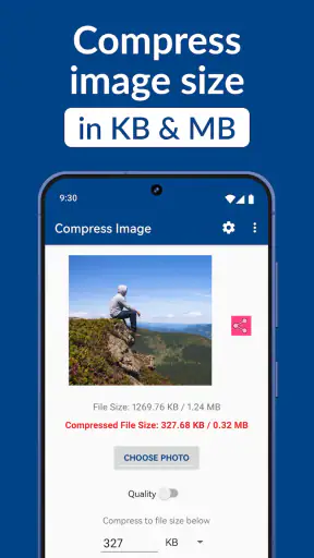 Compress Image Size In kb & mb screenshot