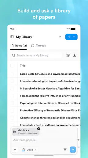 Consensus: AI for Research screenshot