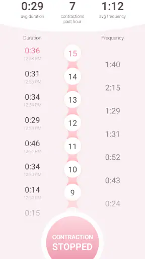 Contraction Timer & Counter 9m screenshot