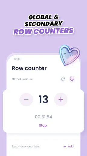 Crochet row counter & patterns screenshot