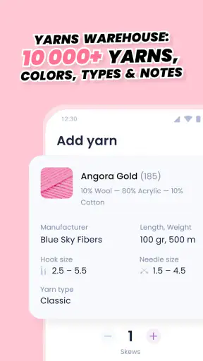 Crochet row counter & patterns screenshot