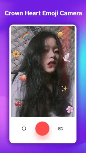 Crown Heart Emoji Camera screenshot