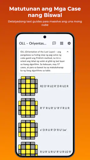 Cube Guide - Rubik's Cube algs screenshot