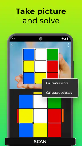 CubeX - Solver, Timer, 3D Cube screenshot