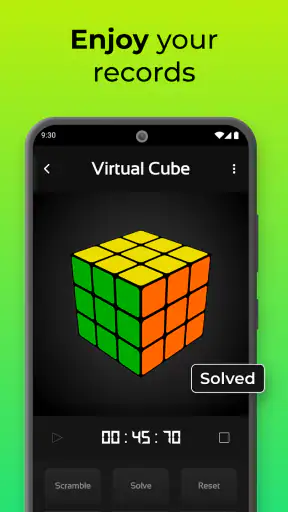 CubeX - Solver, Timer, 3D Cube screenshot