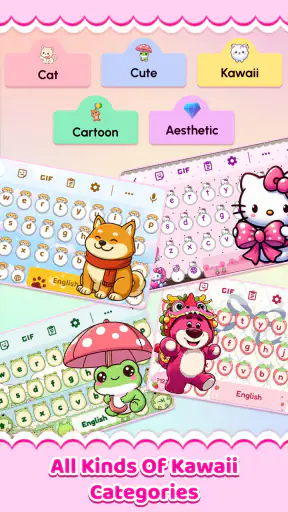 Cute Keyboard: Sounds & Emojis screenshot
