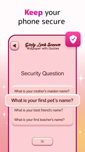 Cute Lock Screen & Wallpapers screenshot