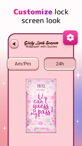 Cute Lock Screen & Wallpapers screenshot