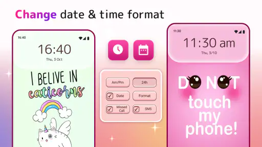 Cute Lock Screen & Wallpapers screenshot