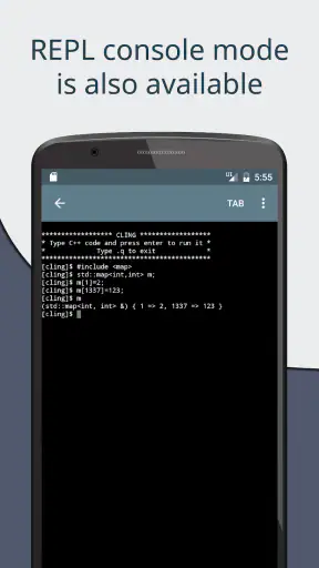 Cxxdroid - C/C++ compiler IDE screenshot