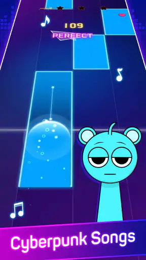 Cyber Music Rush: Rhythm Game screenshot