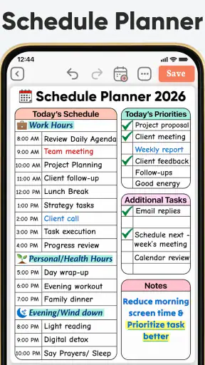 Daily Planner, To Do List screenshot