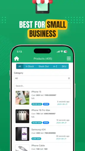 Daily Sales Record screenshot