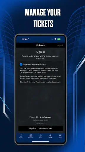 Dallas Mavericks screenshot