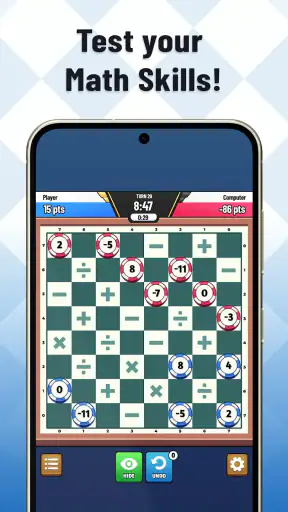 Damath: Math Checkers screenshot