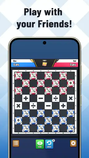 Damath: Math Checkers screenshot