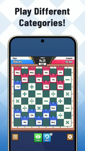 Damath: Math Checkers screenshot