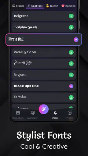 Dark Theme Keyboard-Neon Black screenshot