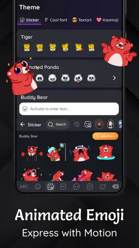 Dark Theme Keyboard-Neon Black screenshot