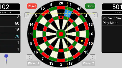 Dart Scoring App 501 screenshot