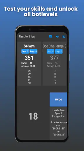 Darts Score Handsfree screenshot